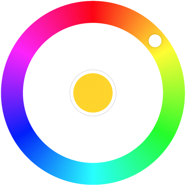 radial color wheel picker